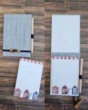 Kreativ Set 70 - Notizblock Jeans blau / blau